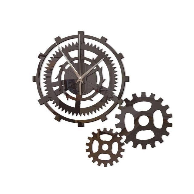 Kolmois-hammasratas design seinäkello