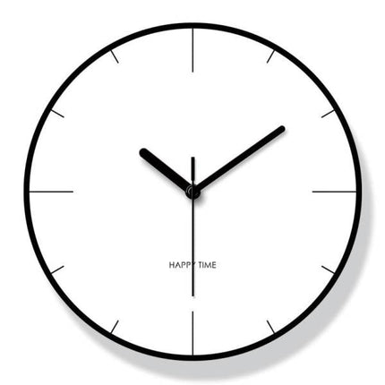Minimalistinen seinäkello olohuoneeseen