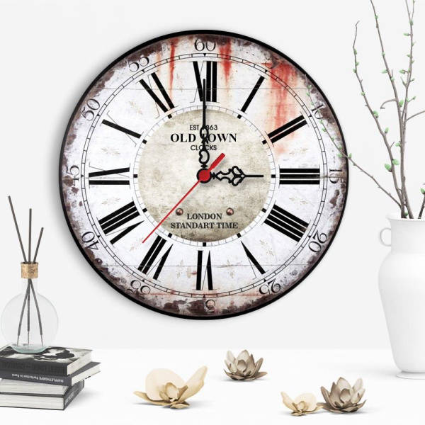 Moderni retro Old Town seinäkello