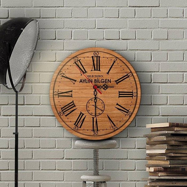 Klassinen puinen Old Town seinäkello