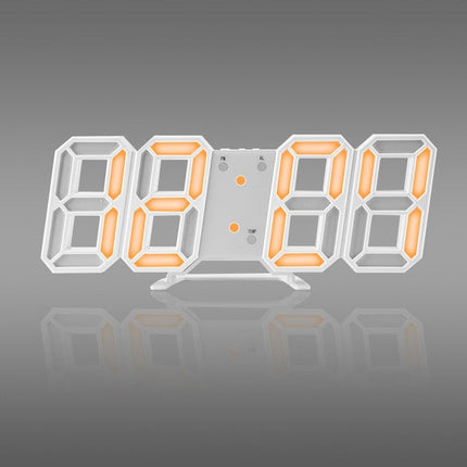 Moderni 3D digitaalinen LED-seinäkello