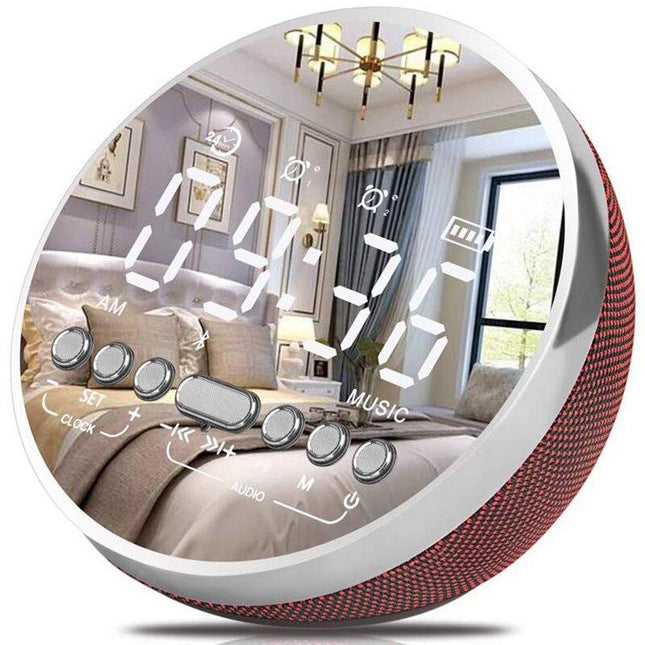 Digitaalinen herätyskello Bluetooth-kaiuttimella